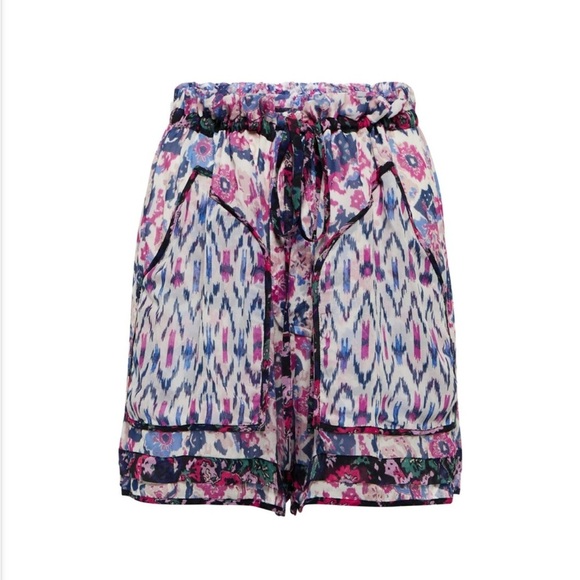 Isabel Marant Etoile Riolmy printed georgette shorts - Picture 2 of 7